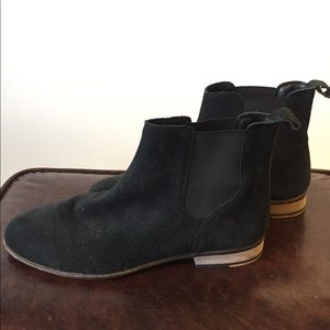 Hawkins McGill Black Suede Chelsea Boots